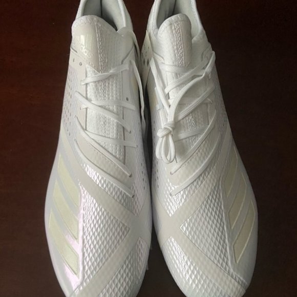 Adidas AdiZero 5-Star 7.0 Low sz 12.5 Triple White - Picture 2 of 6